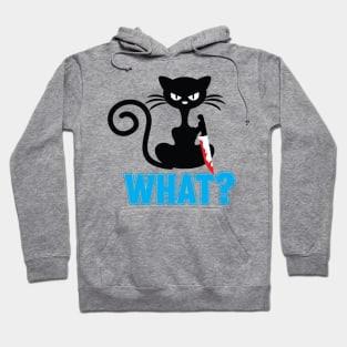 What Angry Black Cat Knife Hoodie